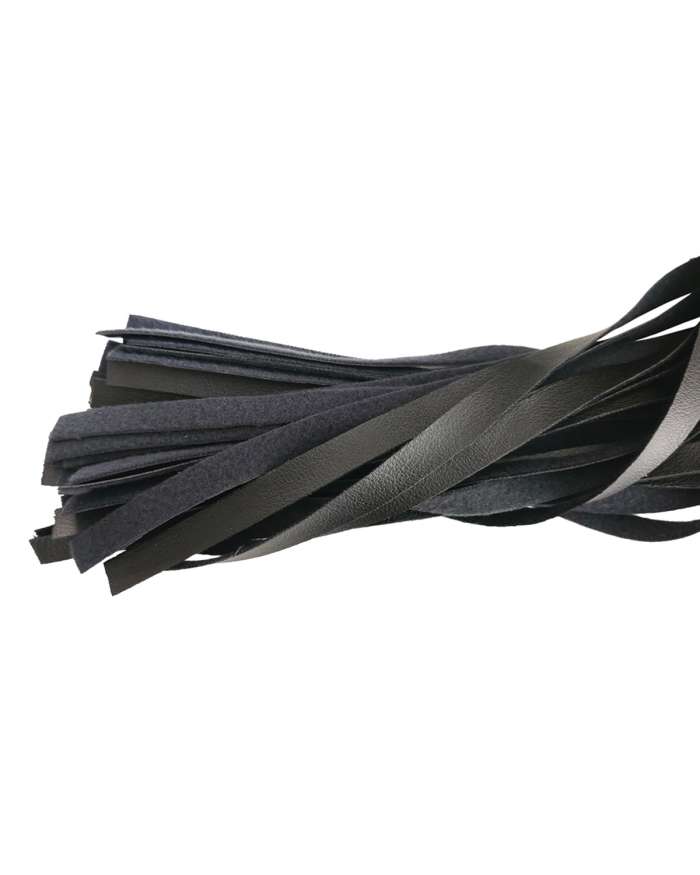 Rouge Fetish Play Wooden Handle Vegan Flogger