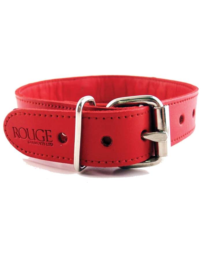 Rouge O-Ring Studded Leather Collar