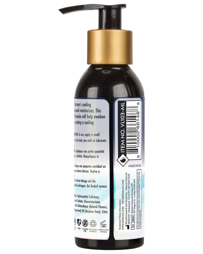 Sensuva Arctic Chill Cooling Water-Based Personal Lubricant
