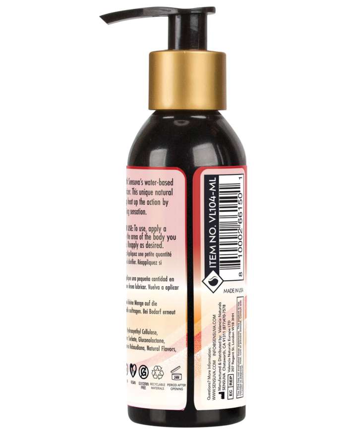 Sensuva Heat Wave Warming Water-Based Personal Moisturizer