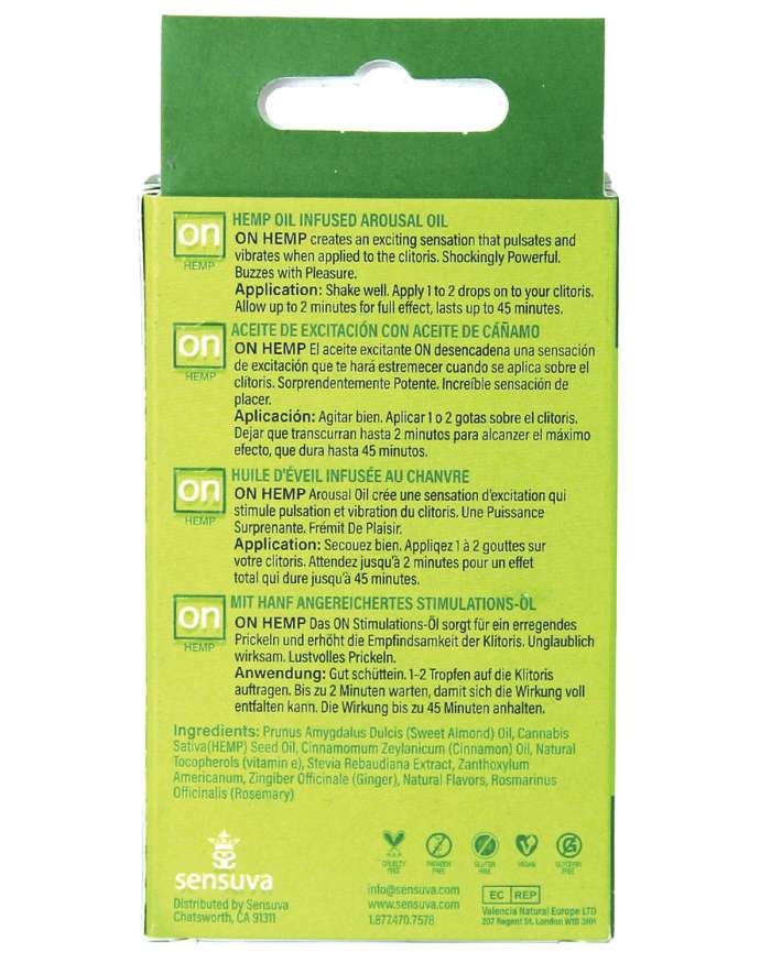 Sensuva ON Hemp Infused Arousal Oil