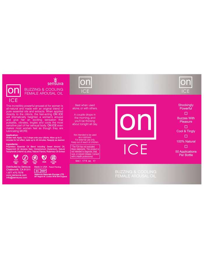 Sensuva ON For Her ICE Arousal Oil