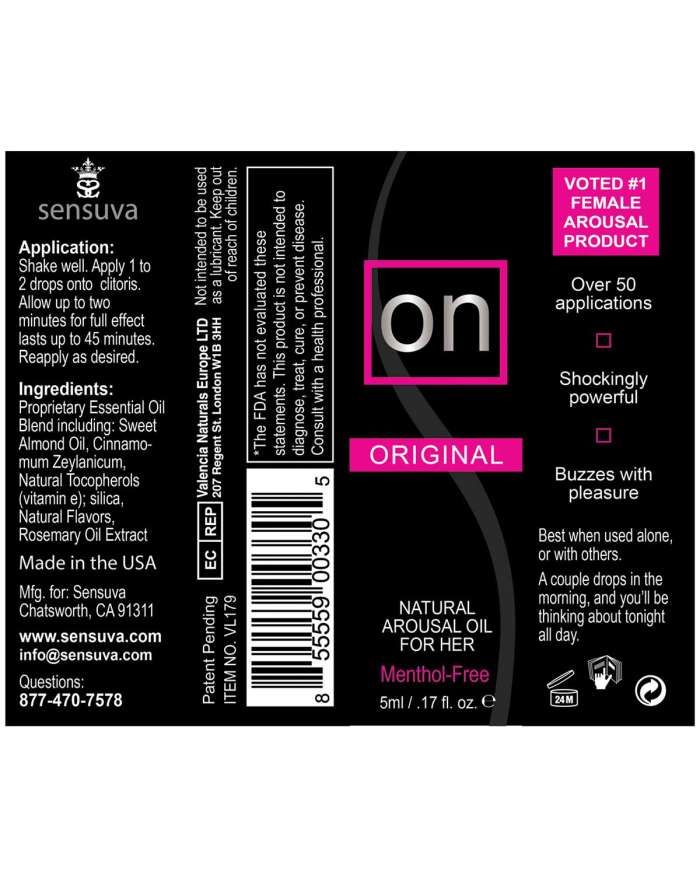Sensuva ON Arousal Oil