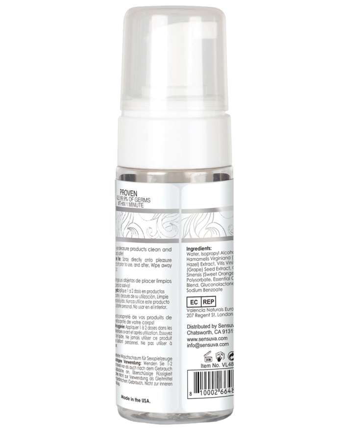 Sensuva Think Clean Thoughts Foaming Toy Cleaner