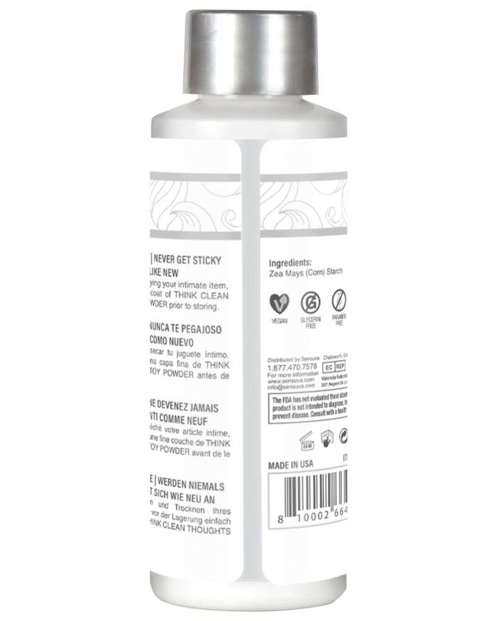 Sensuva Think Clean Thoughts Toy Powder