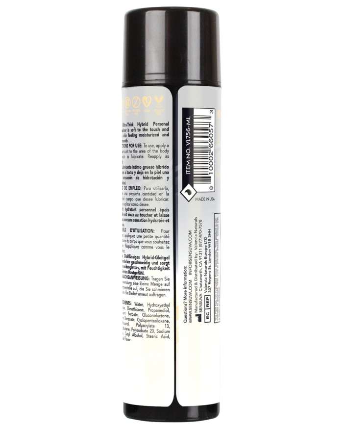 Sensuva Ultra-Thick Hybrid Personal Moisturizer