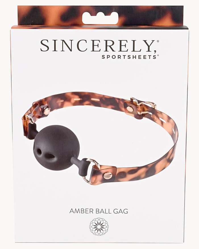 Sportsheets Sincerely Amber Ball Gag Features