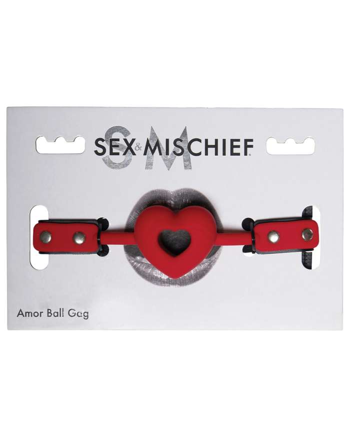 Sex & Mischief Amor Heart-Shaped Breathable Ball Gag