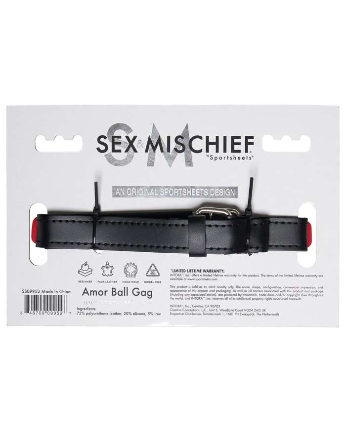 Sex & Mischief Amor Heart-Shaped Breathable Ball Gag