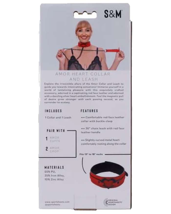 Sex & Mischief Amor Heart Collar & Leash
