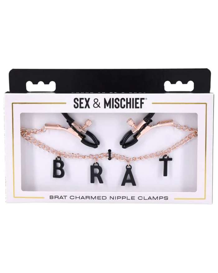Sex & Mischief Brat Charmed Nipple Clamps