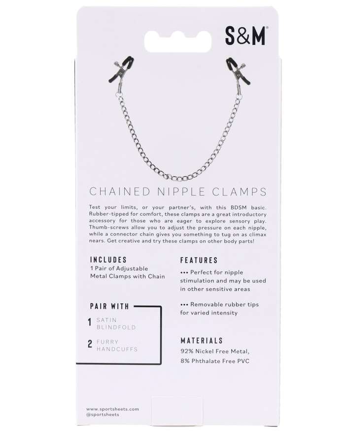 Sex & Mischief Chained Nipple Clamps