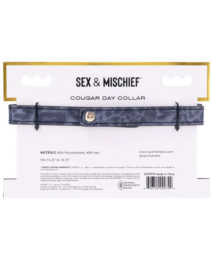 Sex & Mischief Cougar Day Collar