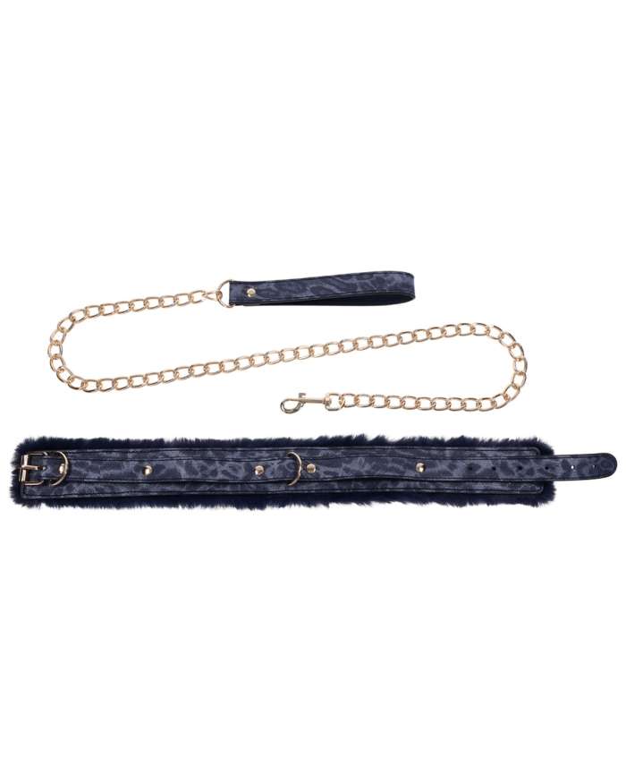 Sex & Mischief Cougar Fur Collar & Leash