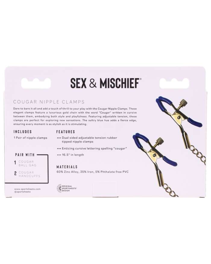 Sex & Mischief Cougar Nipple Clamps