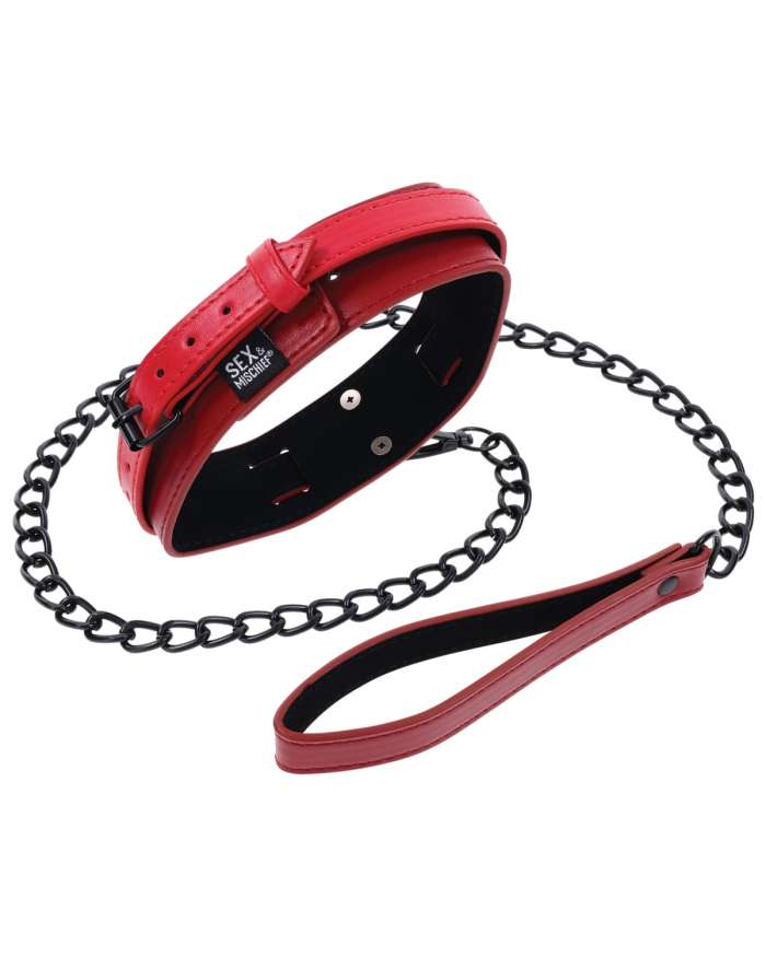 Sex & Mischief Ex's & Oh's Collar & Leash
