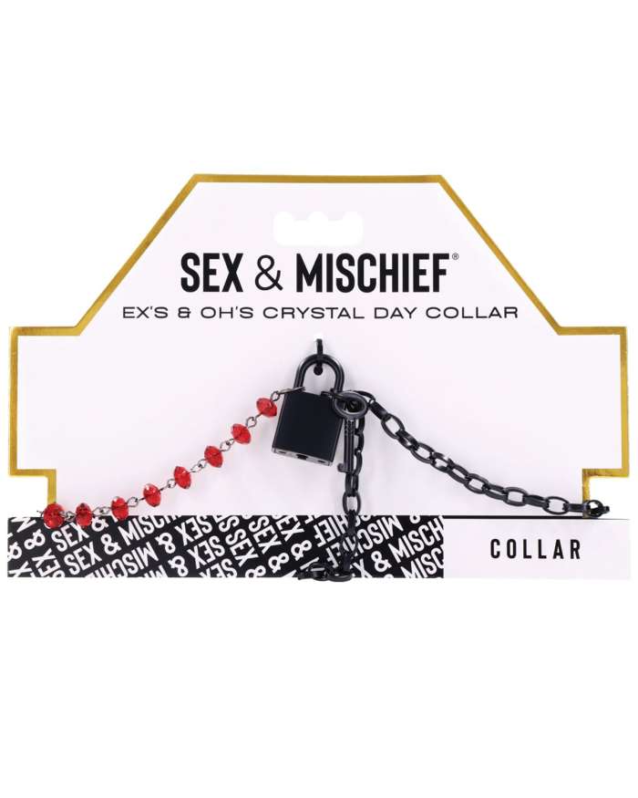 Sex & Mischief Ex's & Oh's Crystal Day Collar