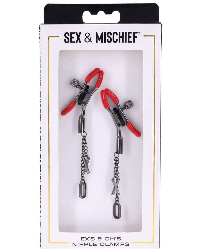 Sex & Mischief Ex's & Oh’s Nipple Clamps