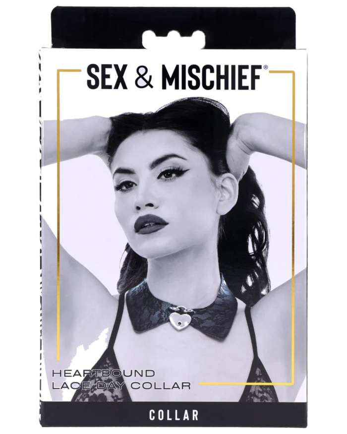 Sex & Mischief Heartbound Lace Day Collar