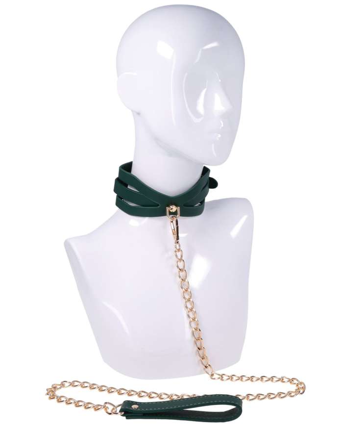 Sex & Mischief Indica Cutout Collar and Leash
