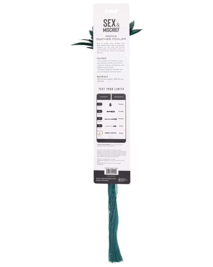 Sex & Mischief Indica Double Sided Feather Tickler