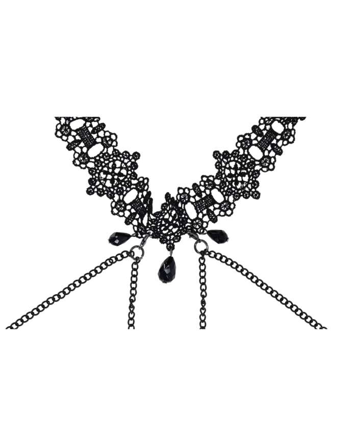 Sex & Mischief Lace Collar with Nipple Ties