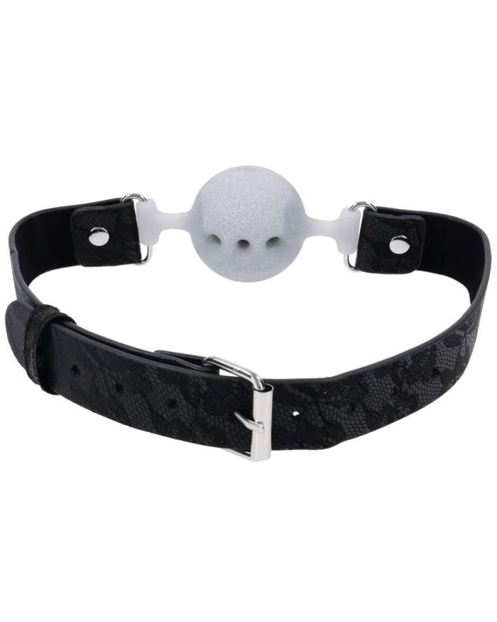 Sex & Mischief Lace Silicone Breathable Ball Gag