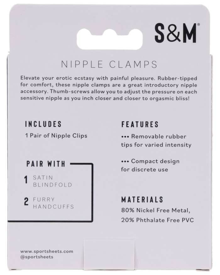 Sex & Mischief Adjustable Nipple Clamps