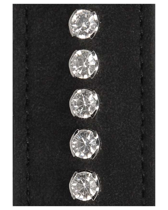 Shots Ouch! Diamond Studded Collar with Leash