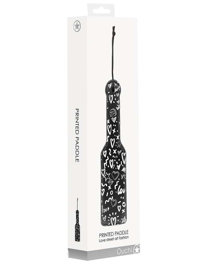 Shots Ouch Love Street Art Fashion Printed Paddle