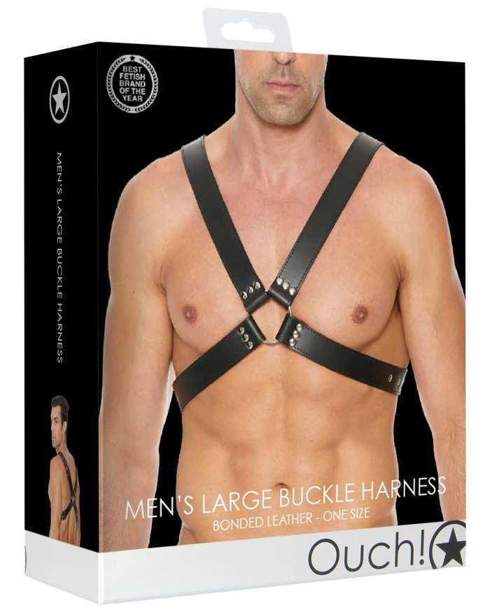 Shots Ouch Men's Large Buckle Harness
