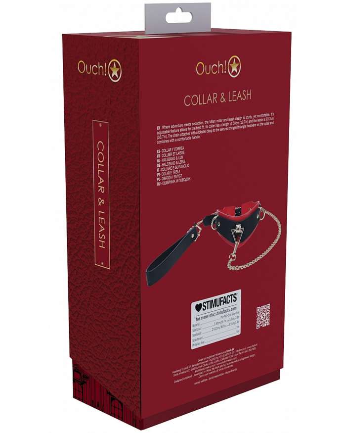 Shots Ouch! Milan Collection Collar & Leash
