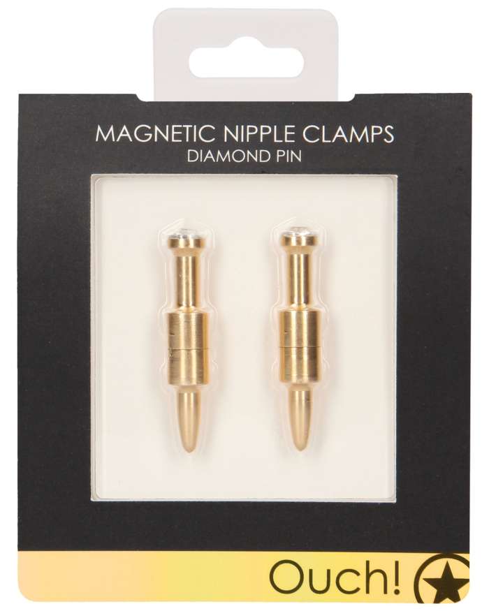 Shots Ouch Diamond Pin Magnetic Nipple Clamps