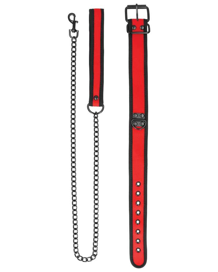 Shots Ouch! Puppy Play Puppy Collar with Leash