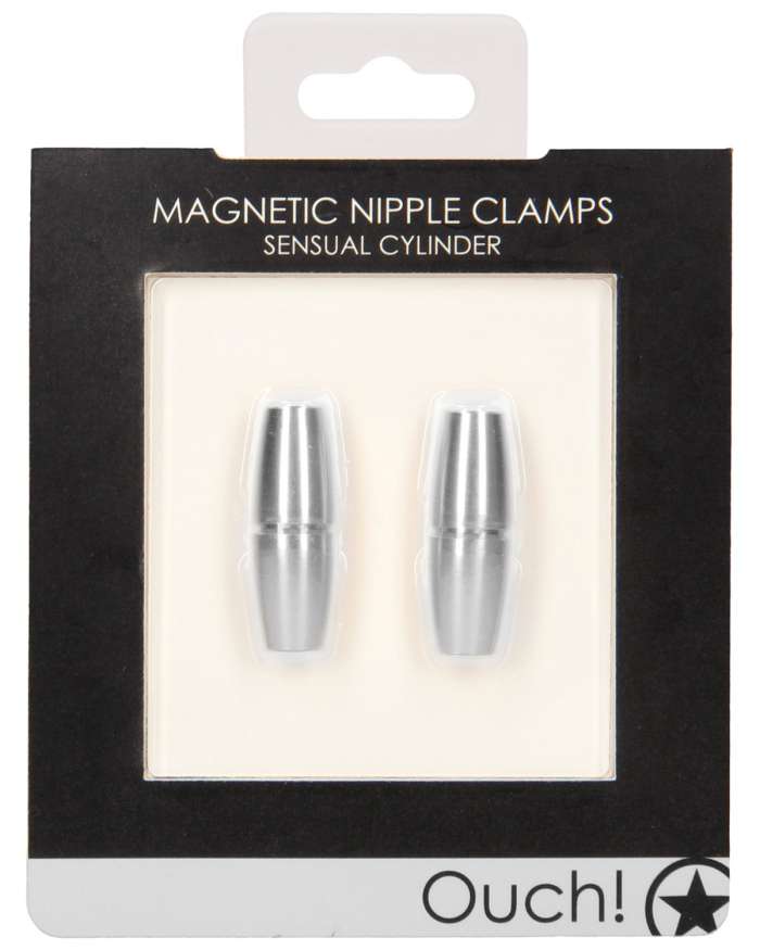 Shots Ouch Sensual Cylinder Magnetic Nipple Clamps