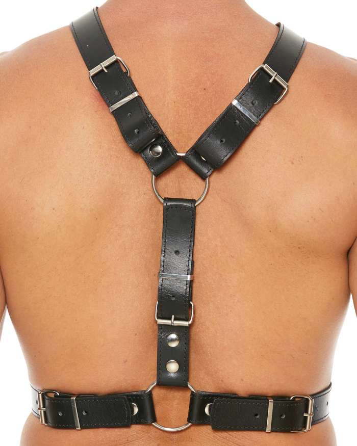 Shots Uomo Men’s Harness with Metal Bit