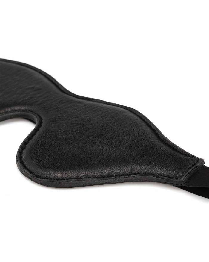 Spartacus Pink Snakeprint Microfiber Blindfold with Leather