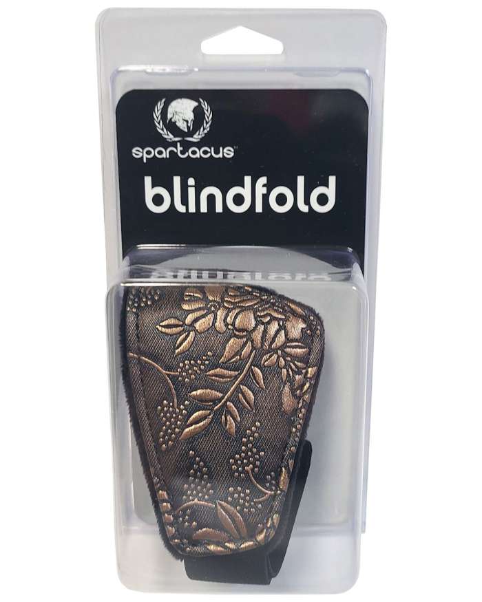 Spartacus Floral Print with Faux Fur Lining Blindfold