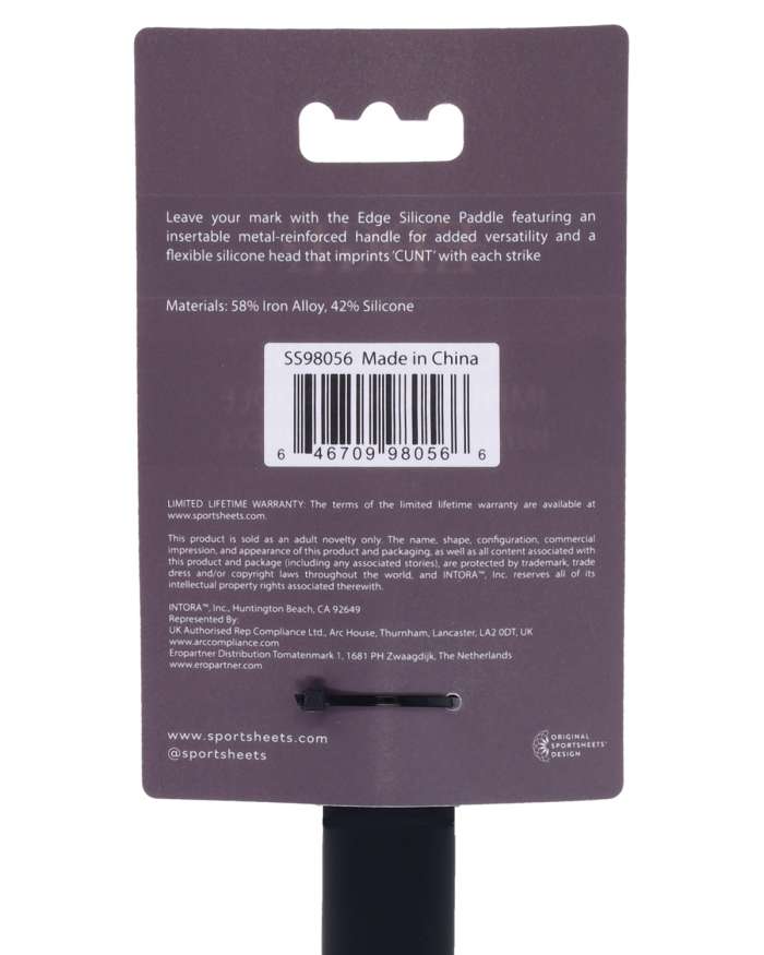 Sportsheets Edge Cunt Impressions Silicone Paddle