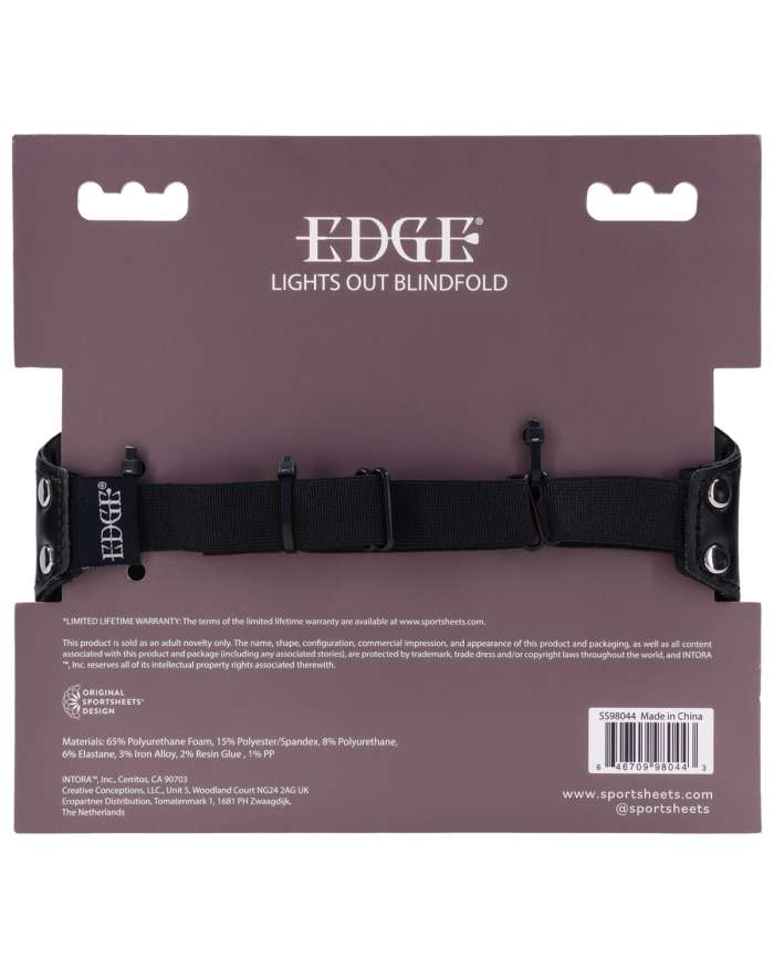 Sportsheets Edge Lights Out Memory Foam Blindfold