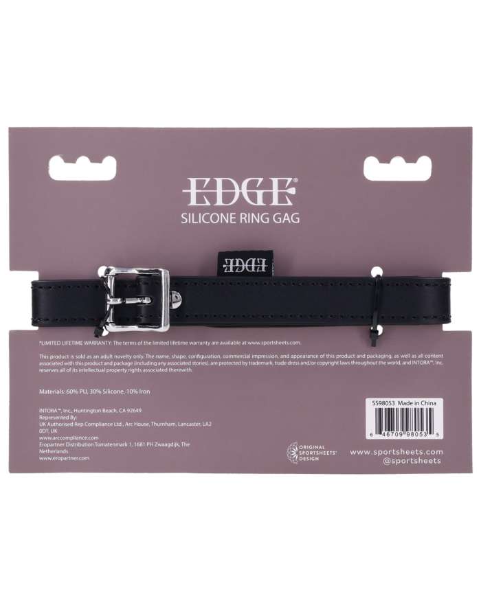 Sportsheets Edge Silicone Ring Gag