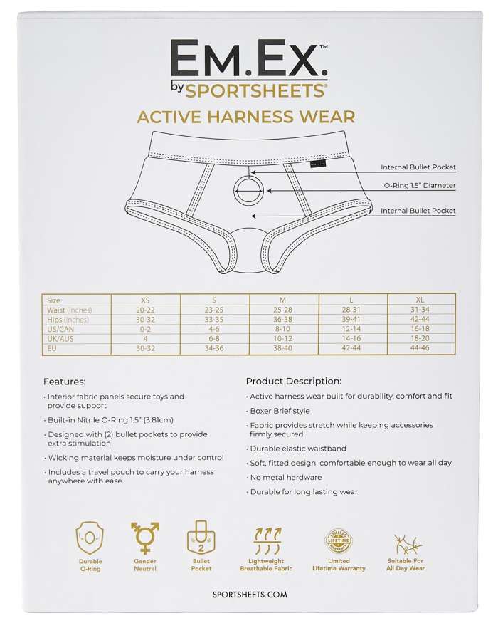Sportsheets Em.Ex. Fit Active Harness Wear