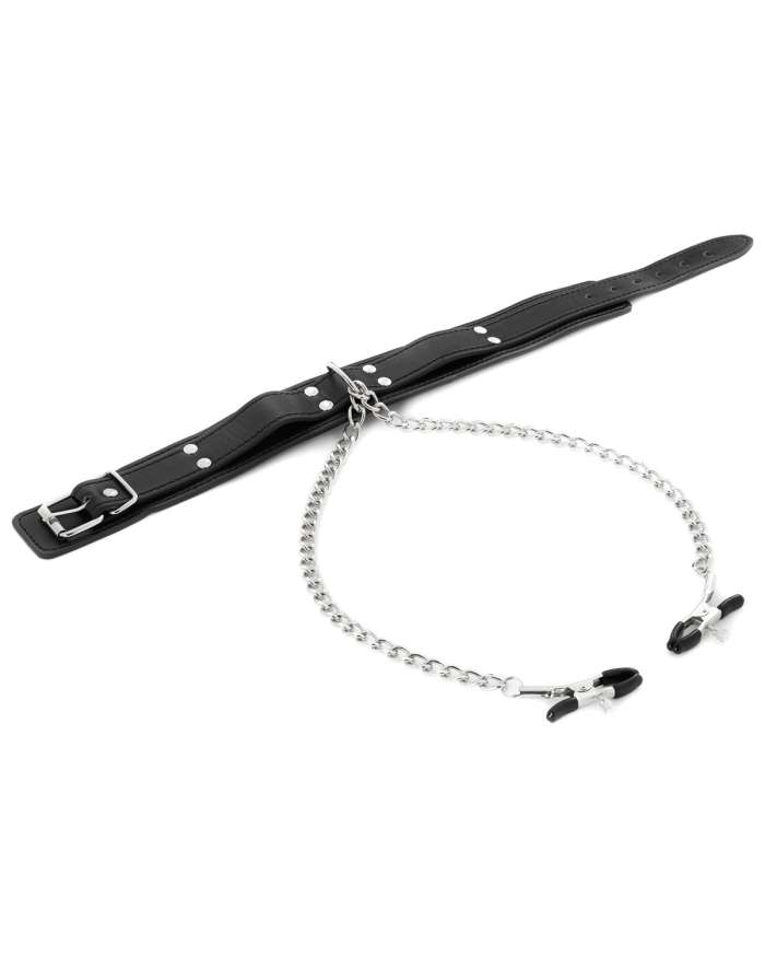 Sportsheets Collar with Nipple Clamps