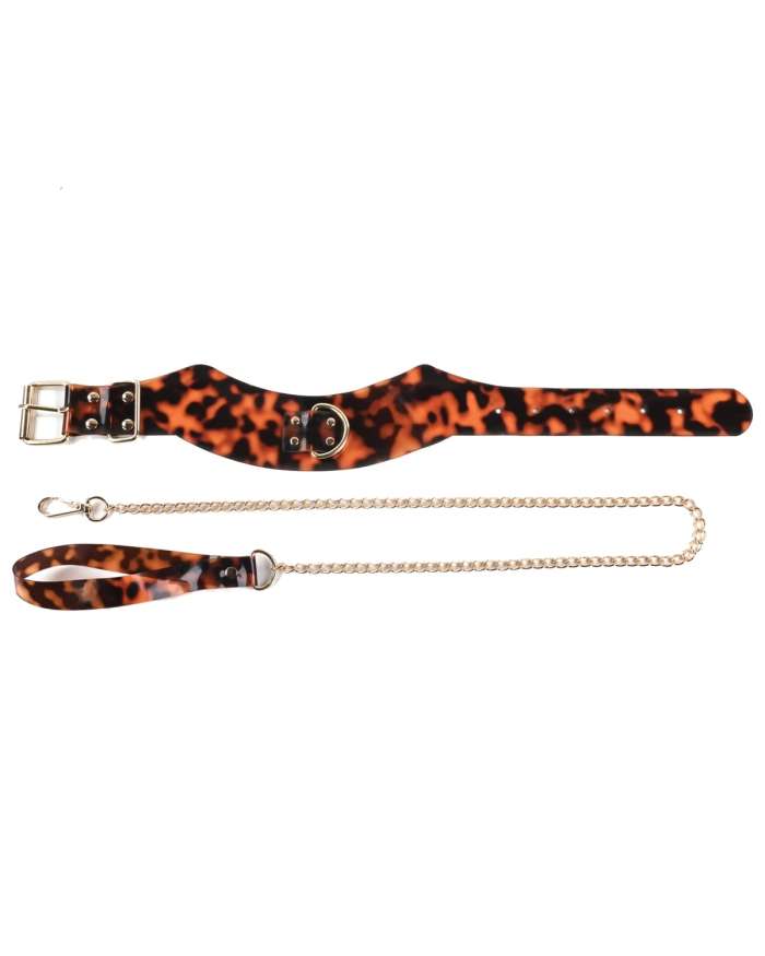 Sportsheets Sincerely Amber Collar with Leash