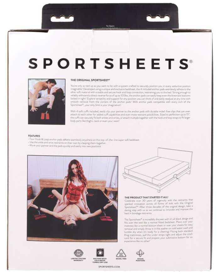 The Original Sportsheet Bondage Bedsheet Set