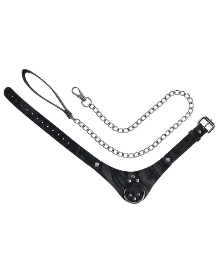 Sportsheets Velvet Noir Collar & Leash