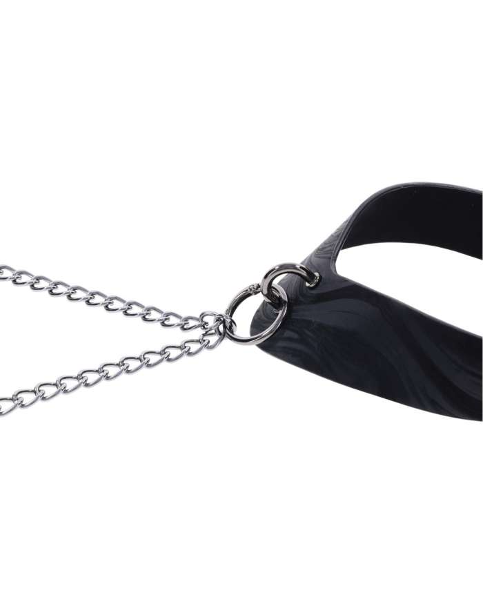Sportsheets Velvet Noir Collar & Removable Clamps