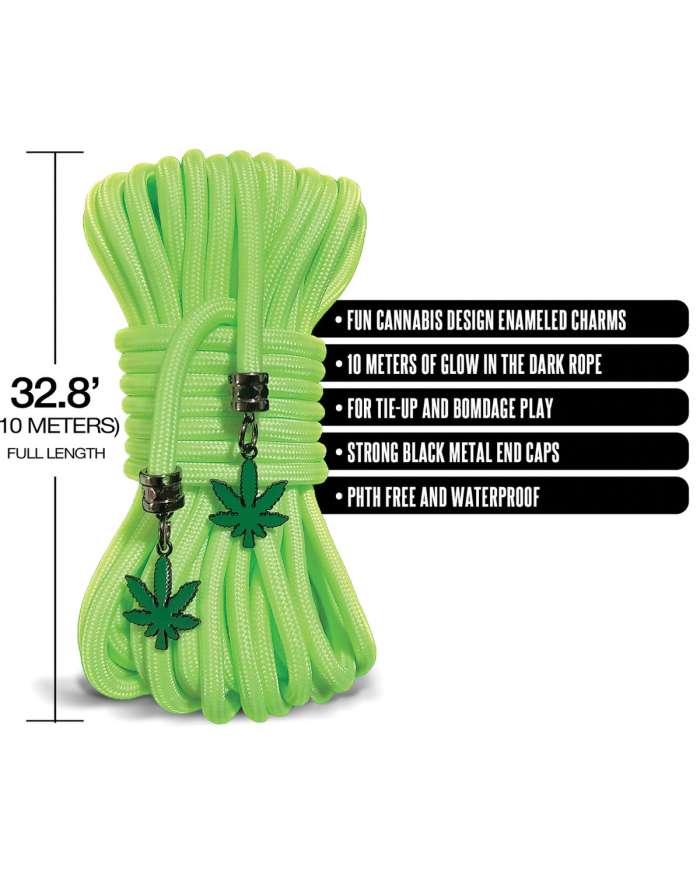 Stoner Vibes Glow-in-the-Dark 33' (10M) Rope