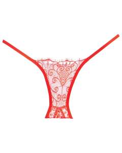 Adore Lace Enchanted Belle Floral Open-Back Panties
