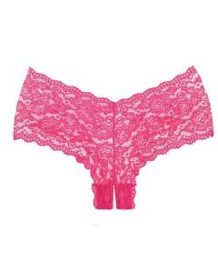 Allure Adore Sheer Floral Low-Rise Candy Apple Panties